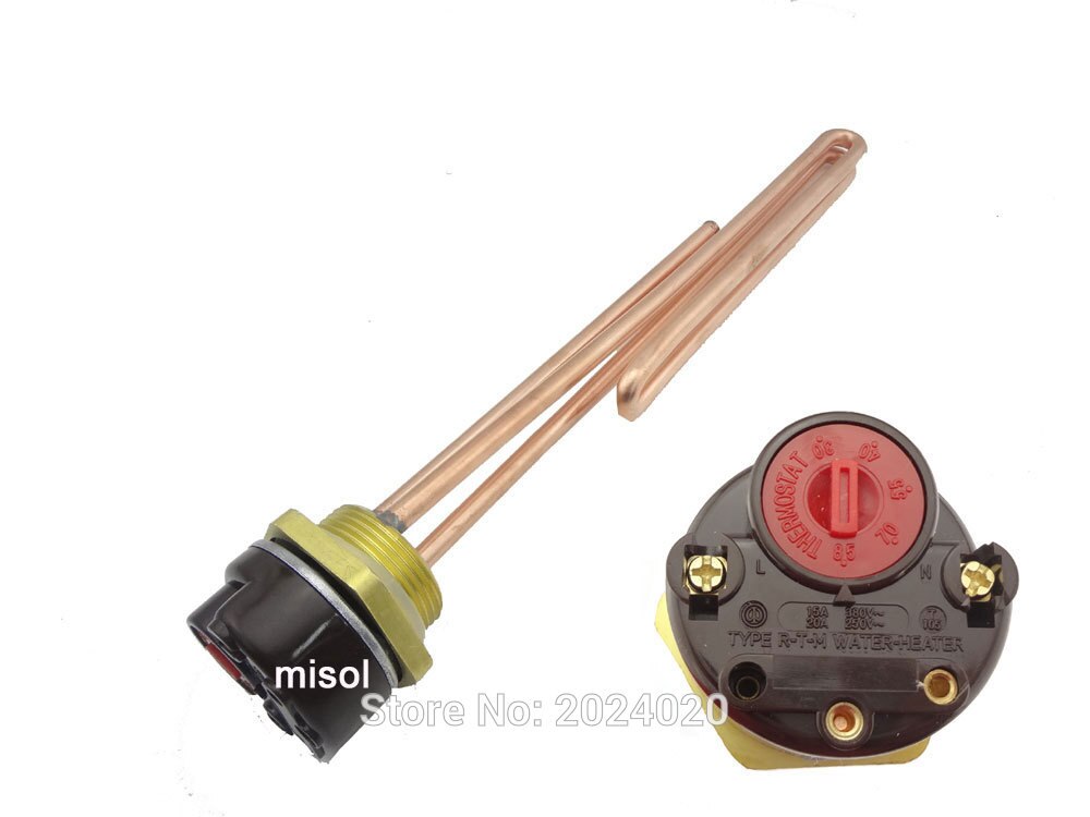 3000W 220V 1.25" (BSP, DN32) Electrical immersion element booster, immersion heater, with thermostat