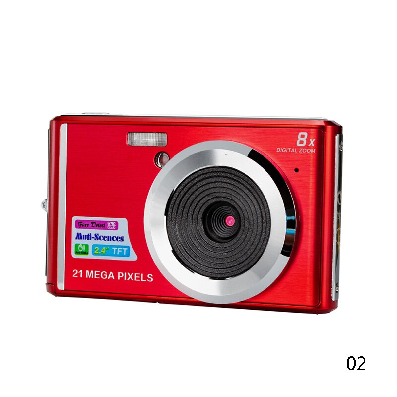 Gros Mini Portable 2.7 pouces Ultra-mince 18 MP HD caméra vidéo numérique avec 6x Zoom optique maison en plein air fournitures de voyage: Rouge