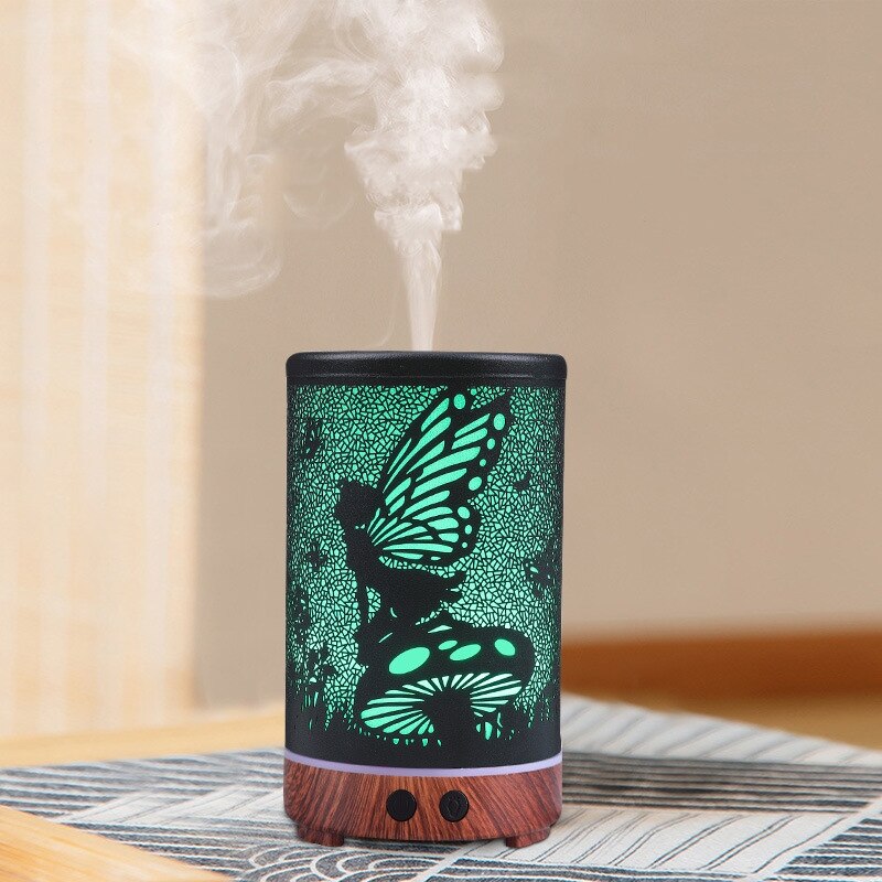 Diffusore di olio essenziale di gufo creativo umidificatore ad ultrasuoni per aromaterapia ad aria 7 lampada a portato che cambia colore per diffusore casa ufficio