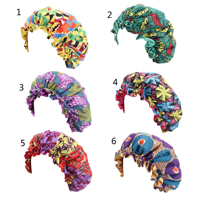 Gorro de satén ajustable para niños, gorros de noche de flores de seda suave para pelo Natural, para adolescentes, niños pequeños y bebés, Reversible