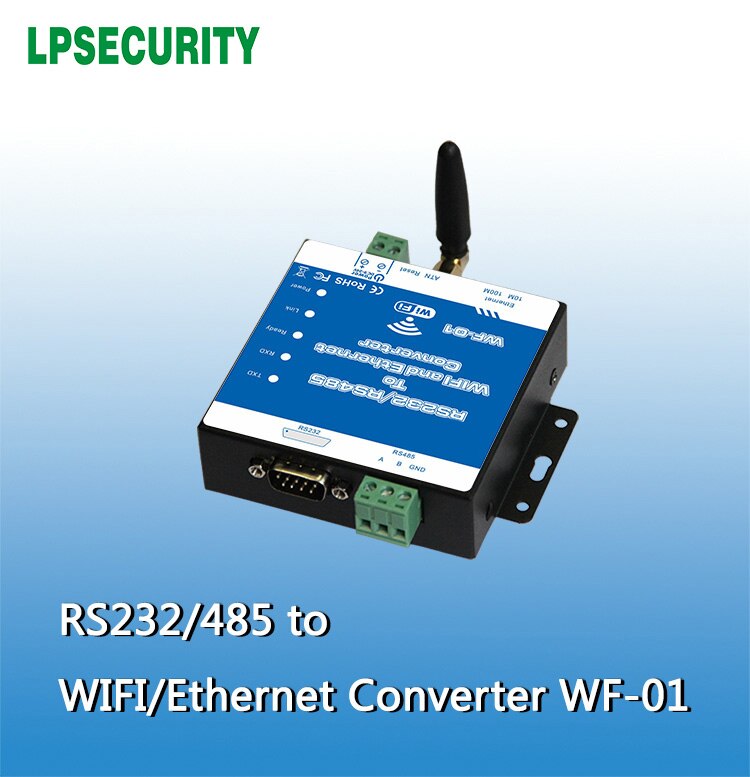 WiFi Converter RS485 /RS232 To WIFi Access Data Center Transparent Transmission Serial Server Wireless Network router WF-01