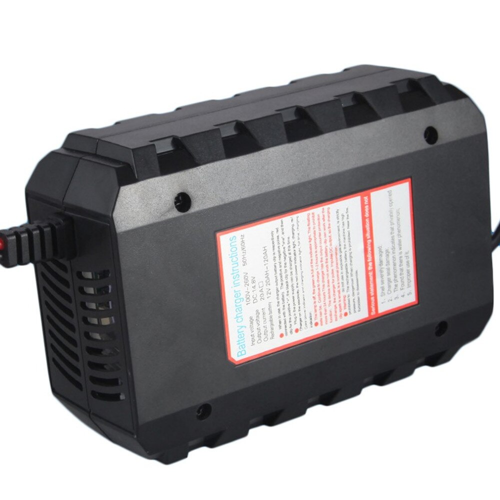 12V Intelligent Battery Charger LED Digital Display Fast 20A Lead Acid Battery Charger EU/US For Automobile Car Motorcycle