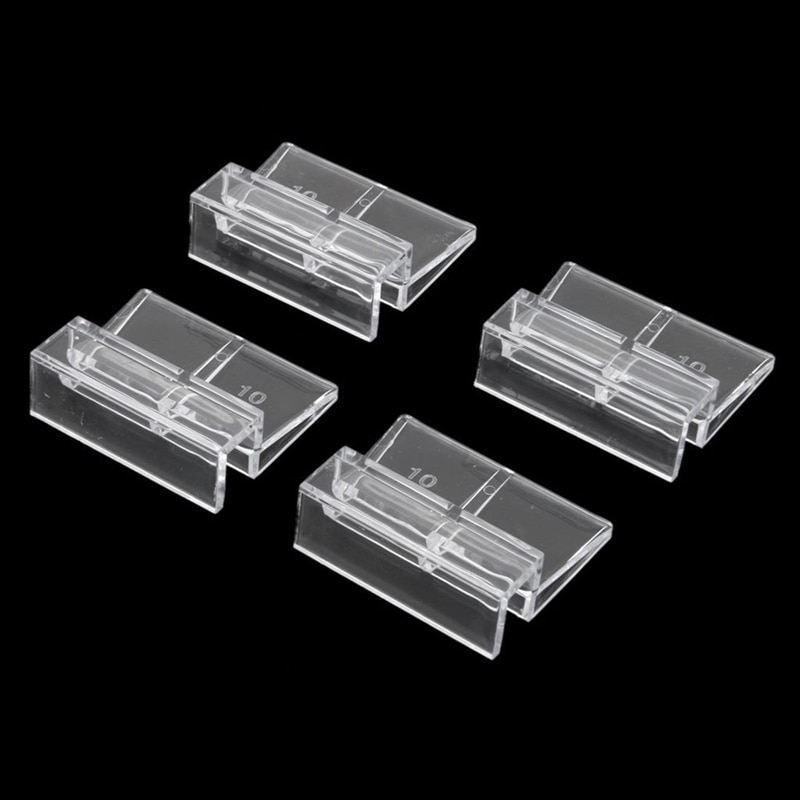 4 Uds. De soporte de tapa de cristal acrílico para, para acuario, pecera, 10mm, CNIM