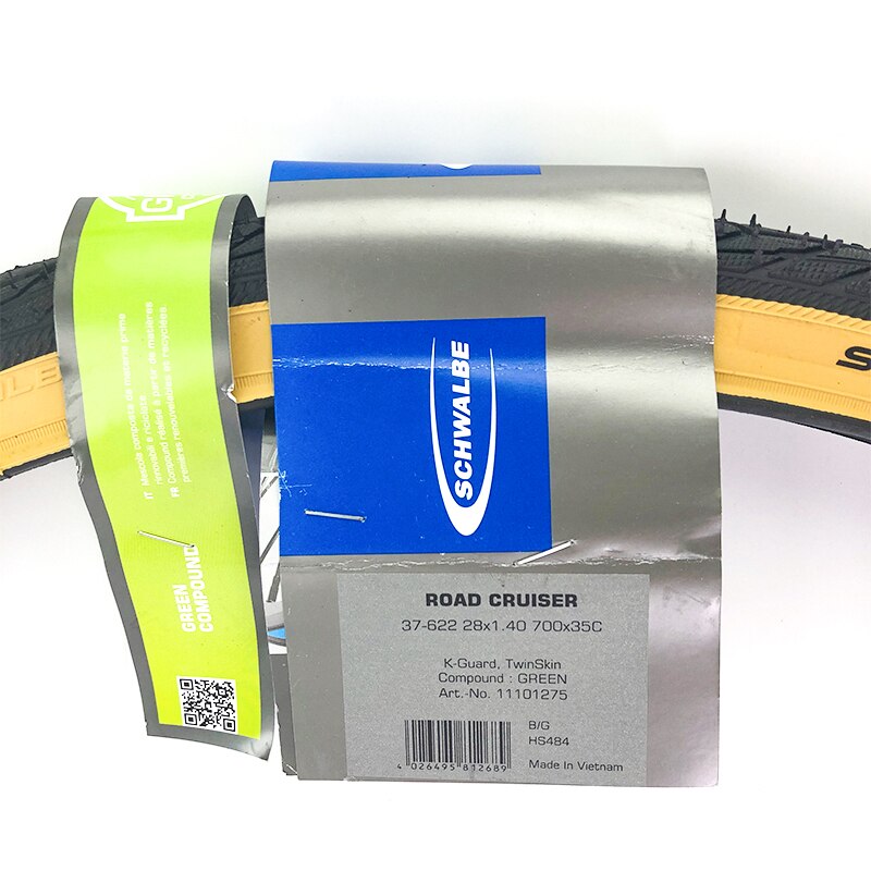 ROAD CRUISER Bicycle Tire 28x1.4 37-622 700x35C Black Yellow Side Bike Wired Tyre Cycling Replacements