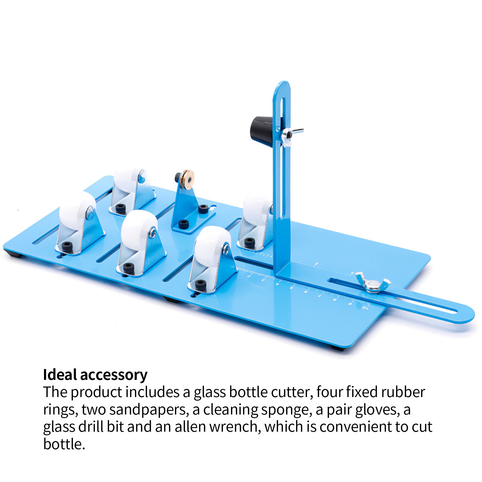 6pcs/Set Glass Bottle Cutter Aluminum Alloy Wine Bottle Cutter Kit Wine Bottle Cutting Tool For Beer Bottle