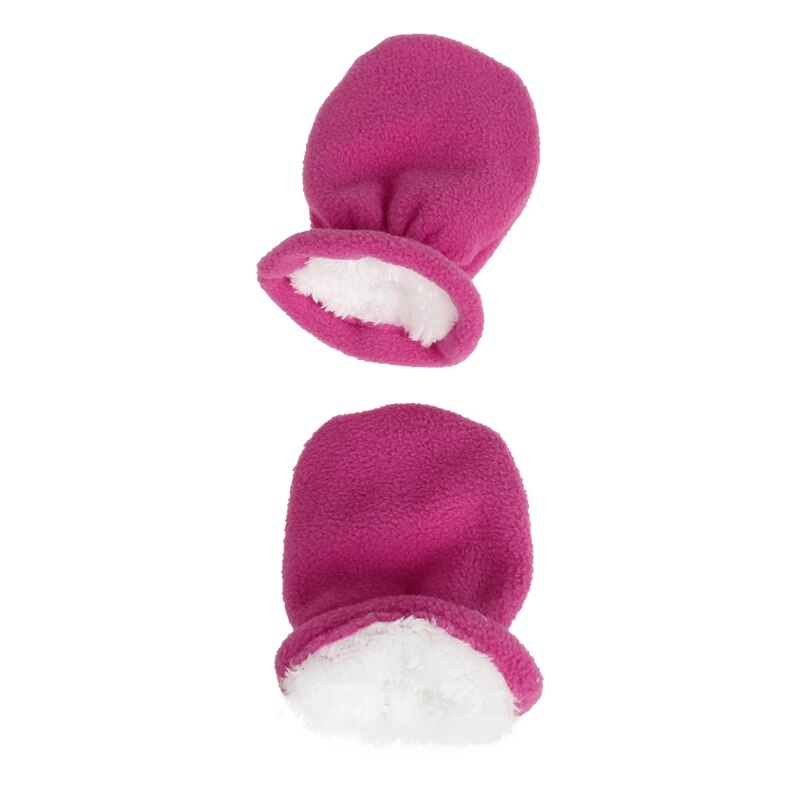 Baby Gloves Winter Warm Plus Velvet Mittens Children Kids Lined Fleece Gloves