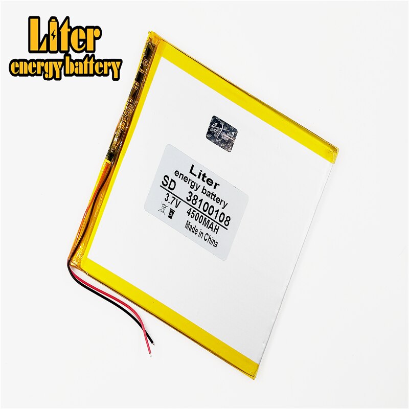 3,7 V batería de polímero de litio 38100108 4500MAH batería móvil DIY tablet computadora