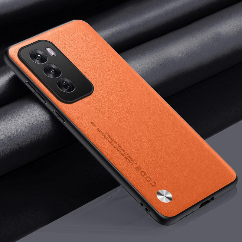 Pour OPPO Reno 12 11 10 Coque Silicone antichoc Reno 11 10 Pro coques de téléphone Coque arrière pour Reno 10 Pro + Capa pare-chocs Fundas: ABS / Orange