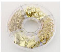 65 sztuk/zestaw Soli kolor zestaw klipów materiały biurowe jakości szkolne artykuły papiernicze dla uczniów biuro akcesoria spinki zakładki klipy: złoty