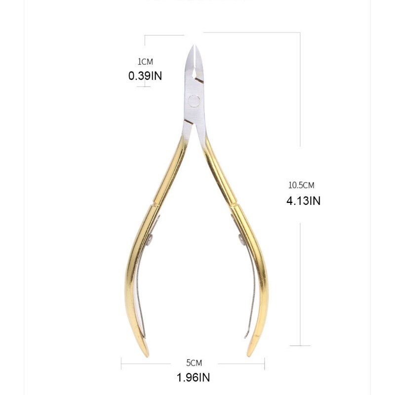 Tijeras para cutículas de acero inoxidable, Tijera para piel muerta, herramientas de pedicura X7YB