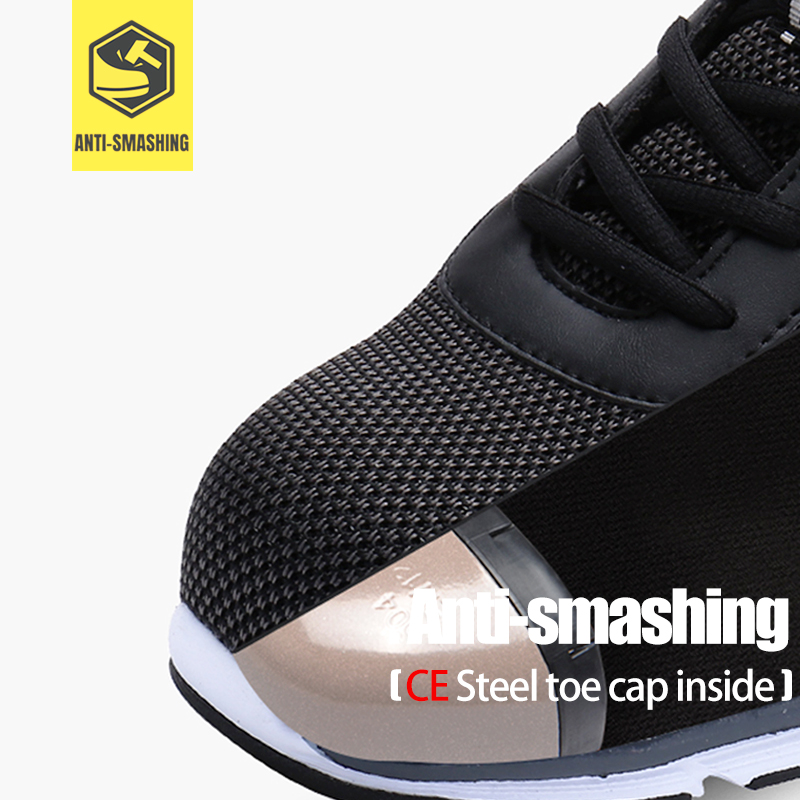 MODYF de trabajo de los hombres zapatos de seguridad zapatos puntera de acero ligero transpirable construcción calzado de protección Anti-smashing zapatos