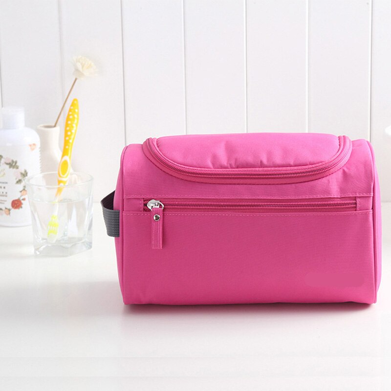 Vanity femmes hommes toilette trousse de toilette maquillage cosmétique maquillage sac étui pour organisateur de voyage pochette femme grand Neceser Necessarie: Rose