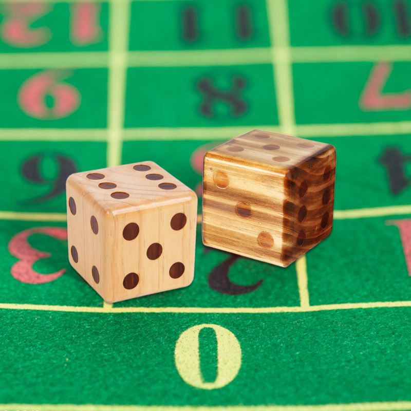 6-seitige Würfel Große Holz Würfel 3,5 Zoll Bar Trinken Spiel Abgerundete Ecke Würfel freundlicher Bord Spiel Spielzeug