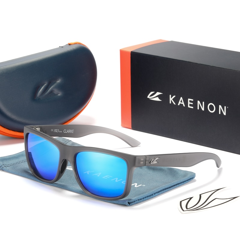 Square Kaenon Polarized Sunglasses TR90 frame men Mirrored lens Brand women Driving Fishing Sun glasses UV400 7 COLORS