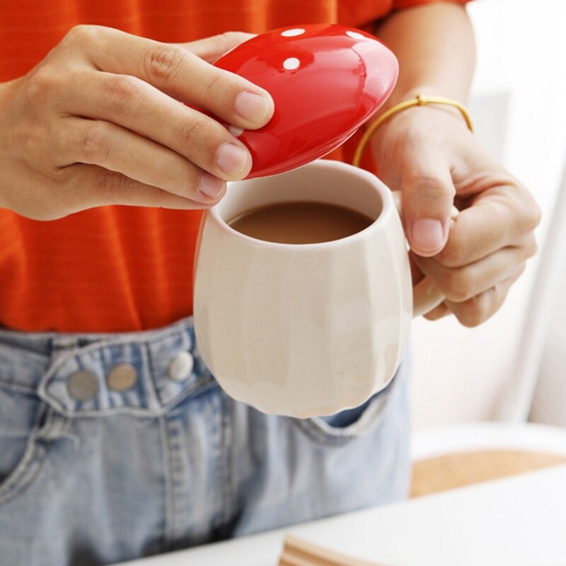 Multipurpose Ceramic Mushroom Coffee Cup Tea Cups Lovely Mushroom Stuff