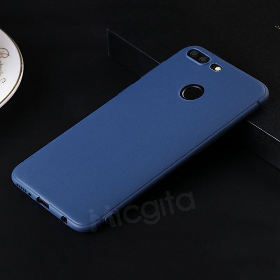 For Huawei Honor 9 Case Honor 9 Lite Cases Silicone Shockproof Matt Suface Soft TPU Cover Fitted Case For Huawei Honor 9 Lite: Honor 9 / Blue