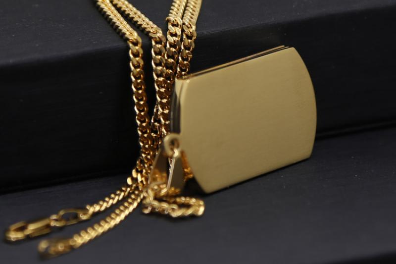 Gold Color Crucifix Image Men\\'s Pendant Christ Miami Cuban Religious Necklace for Daily Wear Jewelry Accessories