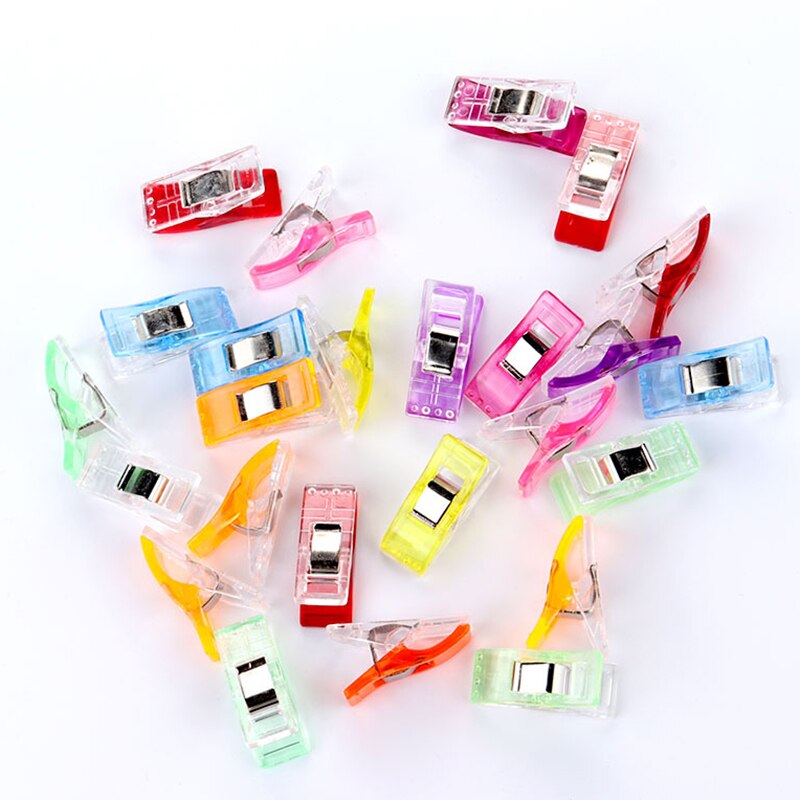 Craft Patchwork Sewing Knitting Clip Home Office Supplies Sewing Clip Plastic Wonder Clips Holder Fabric 50Pcs