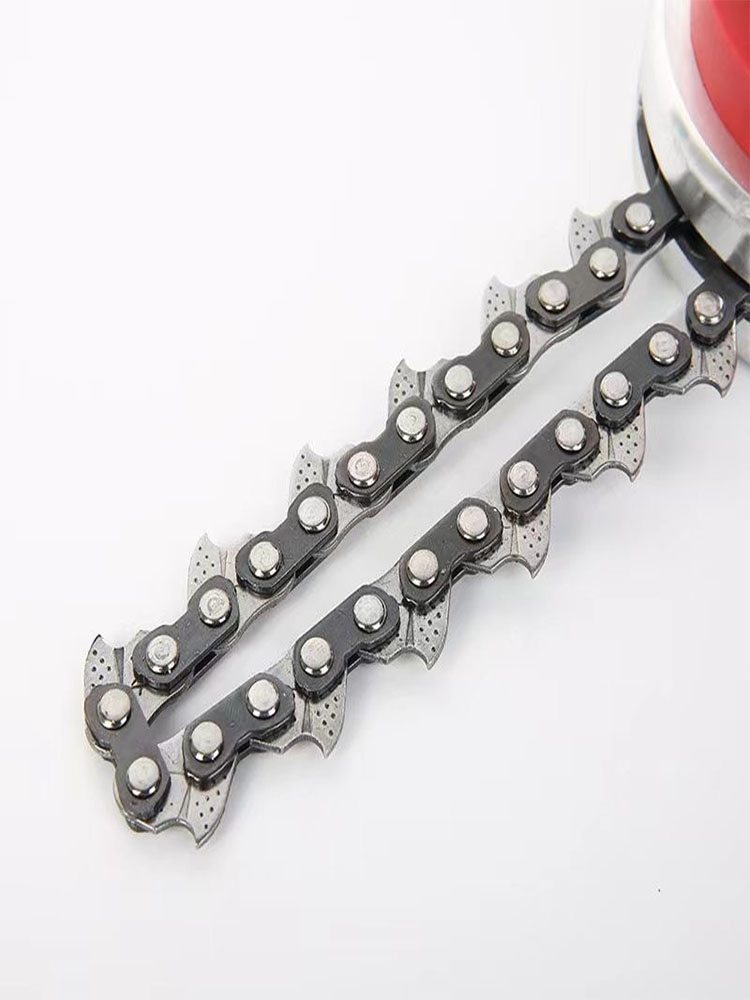 Accesorios para desbrozadora, 2 piezas, cadena de Metal, línea de corte para cabezal de desbrozadora, cadena para cabezal de corte, cadena resistente al desgaste
