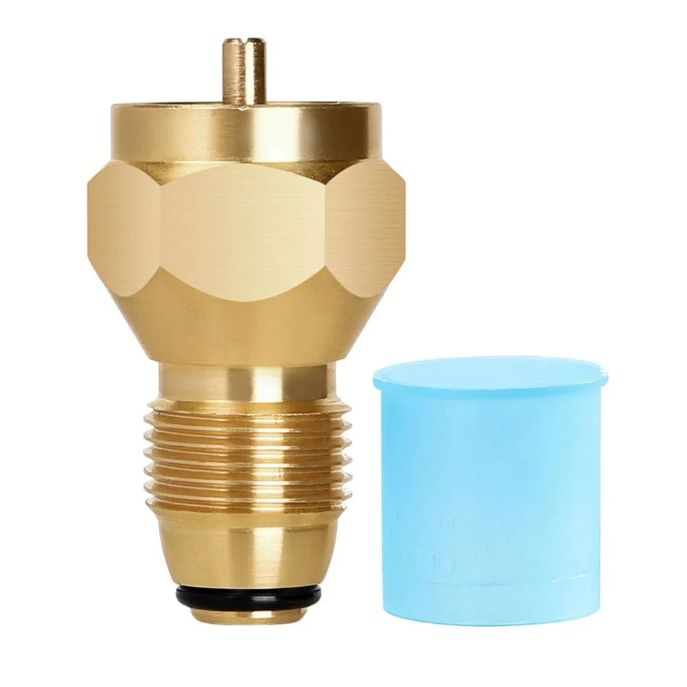 Camping Propane Refill Adapter LpGas Cylinder Tank Coupler Heater Bottles Brass For20 30 40 Pound 50 Cylinders Cook outdoor Part