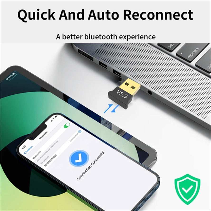 Bluetooth 5.3 Adapter USB Bluetooth 5.1 für PC Laptop Dongle Adaptador Drahtlose Maus Tastatur Musik Audio- Empfänger Absender