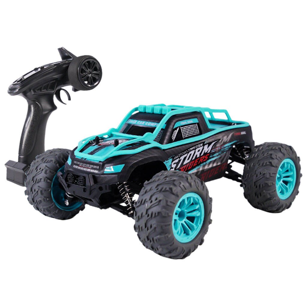 Bigfoot – camion radiocommandé pour enfants, 36 km/h, 4x4, étanche, télécommandé, hors route, pour garçons: Blue Style 2