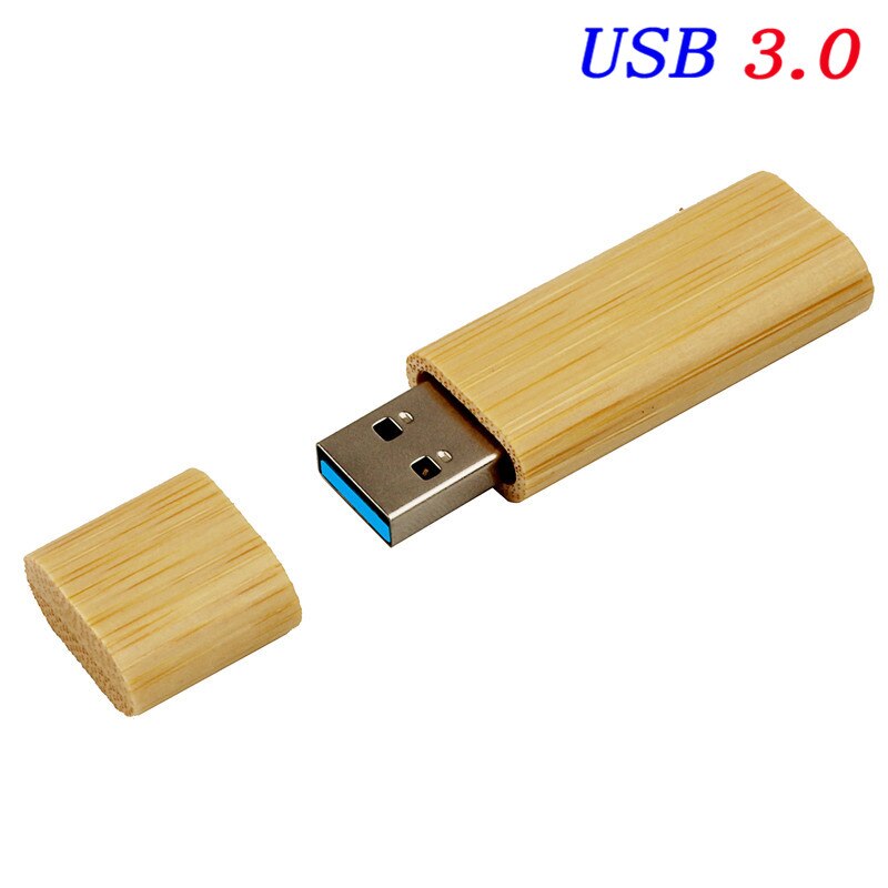 JASTER High speed USB 3.0 Wooden bamboo USB flash drive pen driver wood pendrive 4GB 8GB 16GB 32GB USB creativo personal LOGO: 8GB / Bamboo