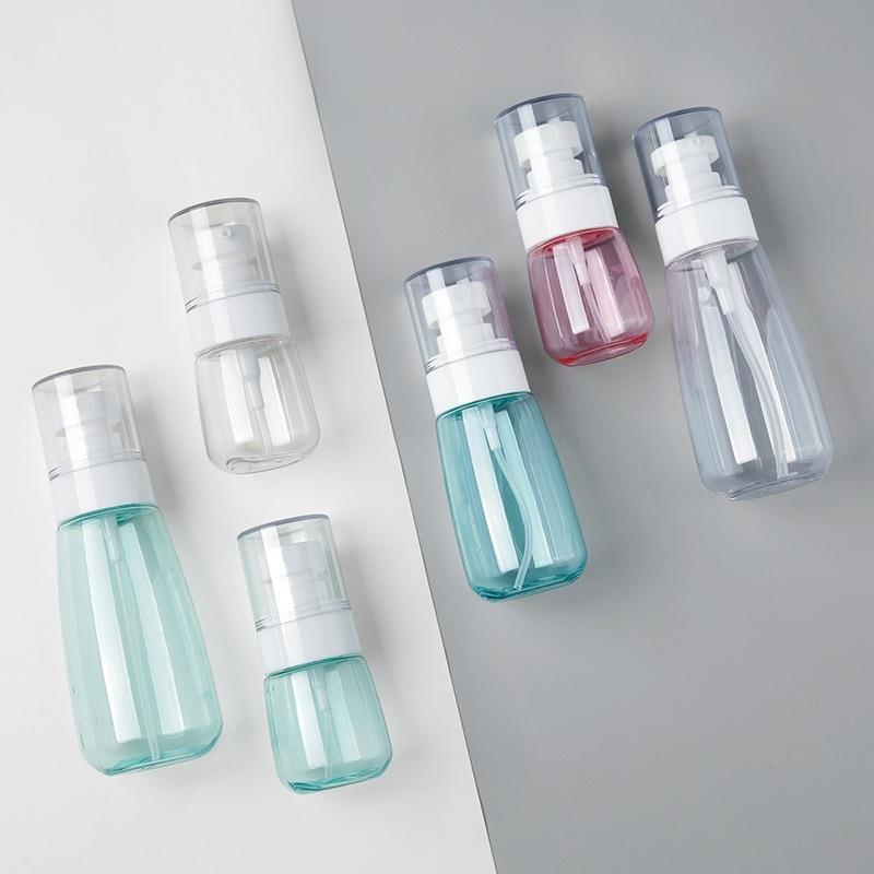 30/60/100ml Refillable Travel Empty Bottles Shampoo Shower Gel Lotion Container Alcohol Cosmetic Spray Atomizer water Bottle 1PC