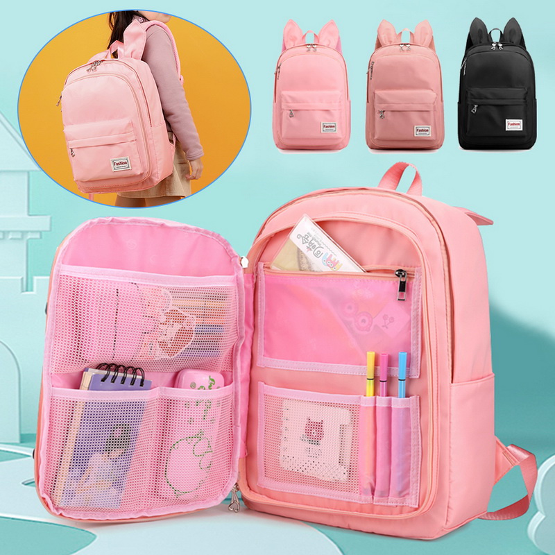 3 pièces impression sacs d'école pour filles adolescent cartable école sacs à dos pour enfants enfants sac de voyage noir sac à dos