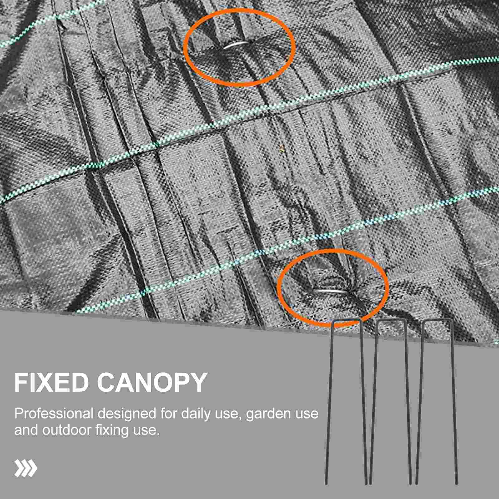 Clous épais en forme de U pour pelouse de jardin, outils de fixation pour l&#39;extérieur, 20 pièces