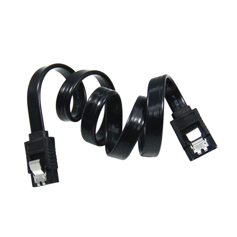 45CM/50CM Serial SATA 3 RAID Data HDD Hard Drive Disk Signal Cables Black Straight High Speed SATA Data Cable