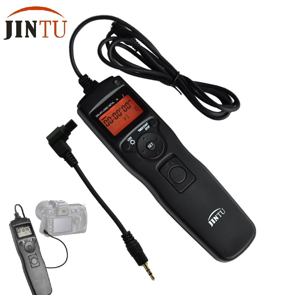 Jintu Selfie Time Lapse Shutter Release Remote Control for Canon EOS 1Ds 1D 5D 5DII 5D III 6D 7D 7DII 5DIV 6DII 40D 50D Camera