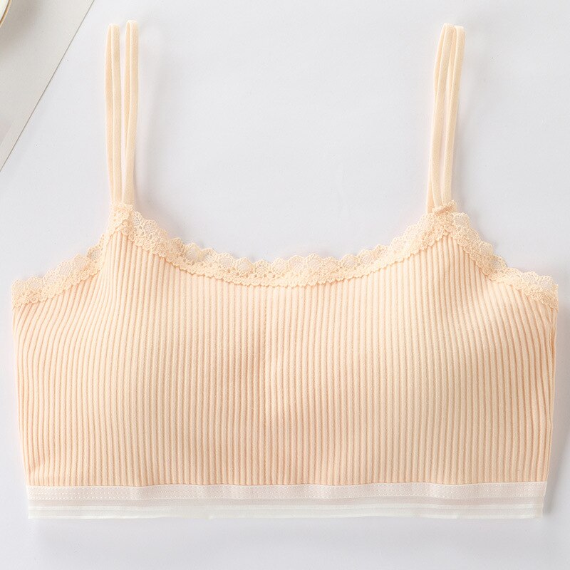 Teenage Girls Training Bras Young Girl Bra Lace Teenage Underwear For Kids Summer Teens Puberty Clothing Children Vest Brassie: 6