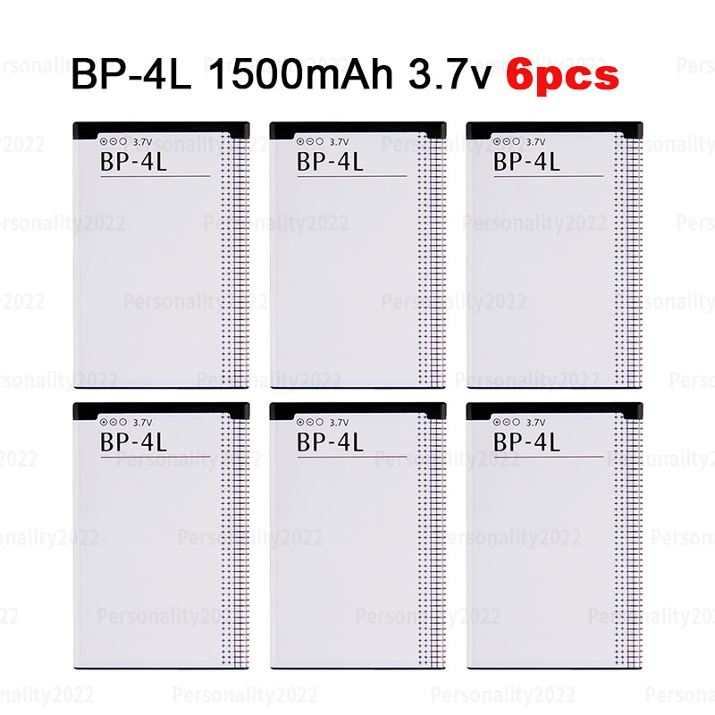 BP-4L BP 4L batterie 1500mAh pour Nokia E61i E63 E71 E52 E55 6650F N97 E95 E72 E90 N810 E71X Batteries rechargeables pour téléphone portable: Rose