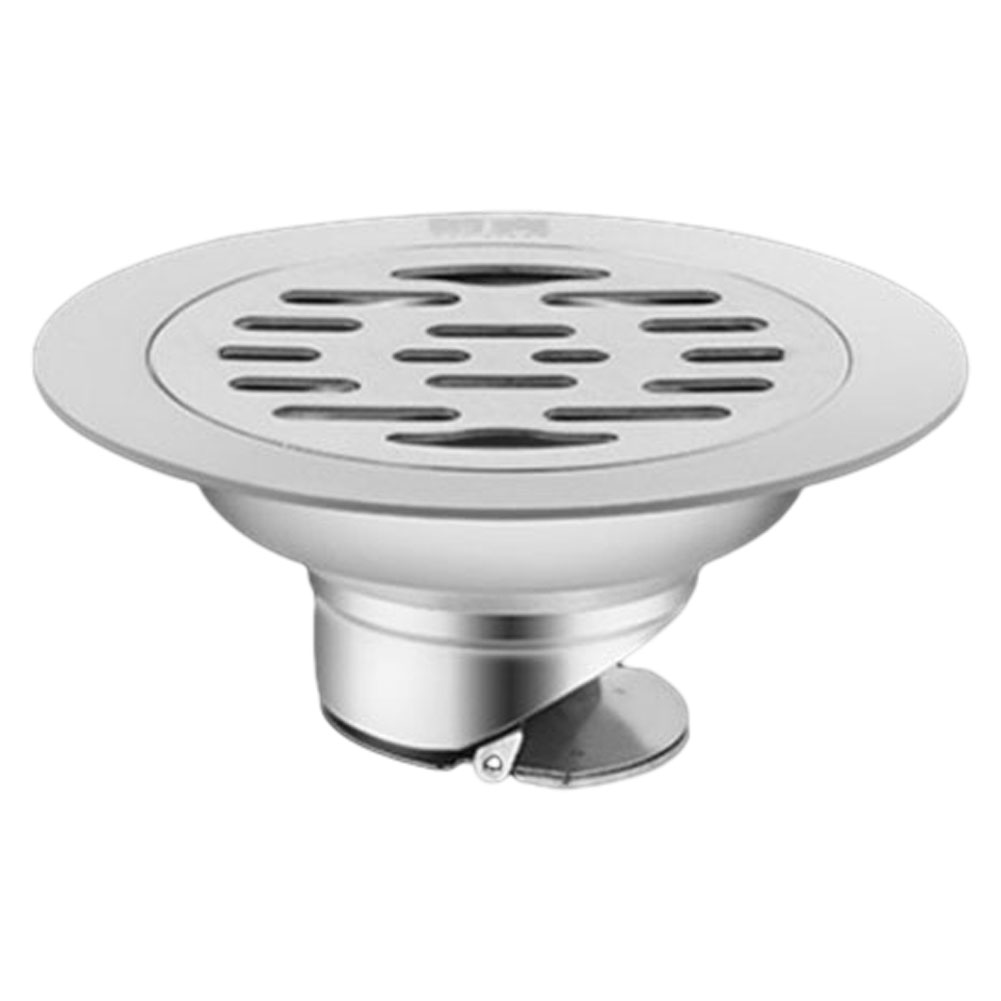 Desagüe de suelo de acero inoxidable, cubierta de filtro de agua para ducha, desagüe de suelo de alcantarillado individual y doble, 1 ud.: Blanco