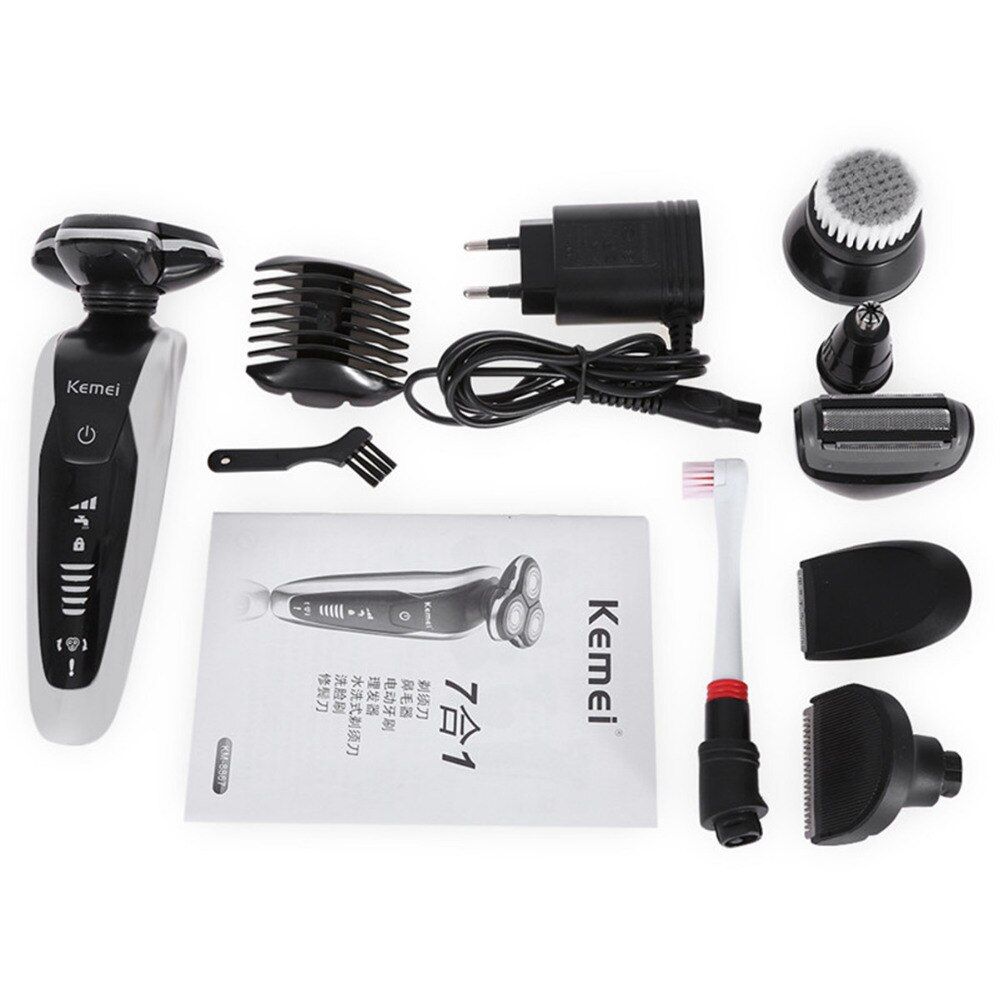 Electric Beard Remover Face Razor Hair Removal For Men Grooming Beard Trimmer Hair Cut Machine All In One Trimmer: Default Title