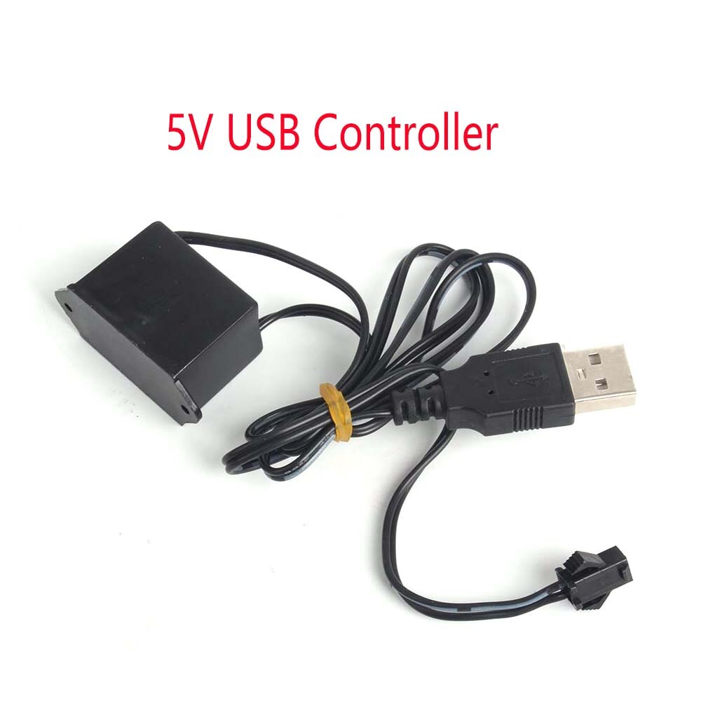 Neon Licht Naaien Rand EL Wire Led Dance Party Decor Auto Lichten Neon LED lamp Flexibele Touw Buis LED Strip decoratie 3 V/5 V/12 V: 5V USB Controller