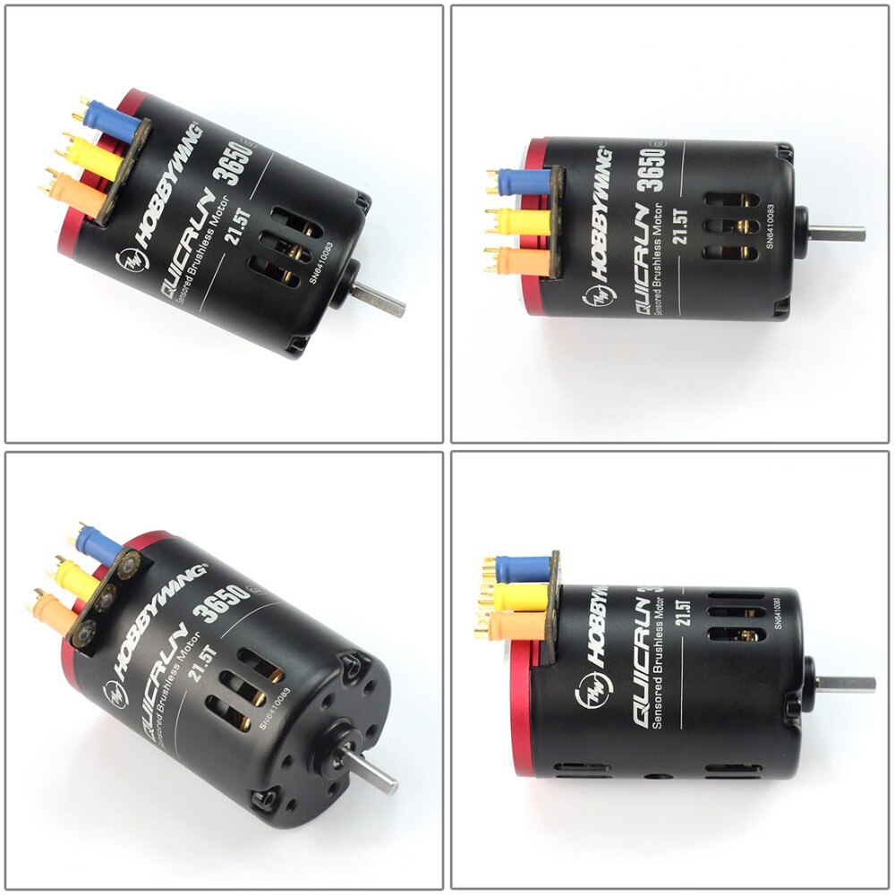 Hobbywing quicrun  g2 3650 sensored 6.5t / 8.5t /10.5t /13.5t / 17.5t / 21.5t racing børsteløs motor til 1/10 rc bilcrawler