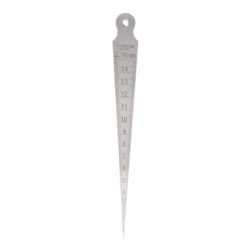 Jauge Conique Pour Soudure - Acier Inox - Mesure 1 à 15 Mm - Précision 0,1 Mm