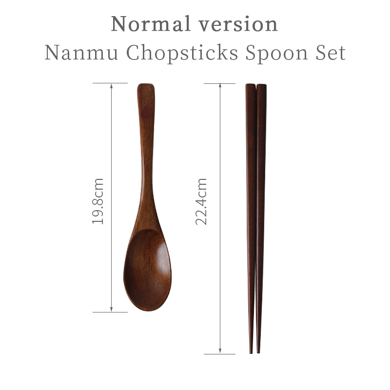 Teak Wood Spatula Spoon Colander Chopsticks Tablespoon Kitchen Wooden Soup Long handle Spoon: C.S. Set