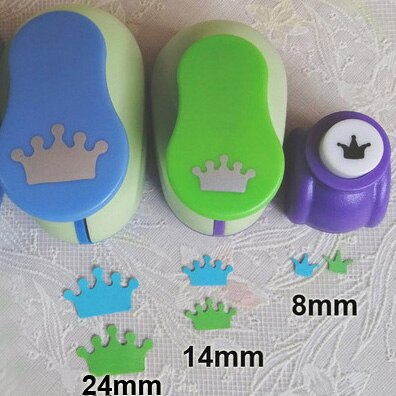 Crafts Punch Set 8mm 15mm 25mm paper punches 3pcs/Set diy craft punch scrapbook paper cutter scrapbooking punches: Crown