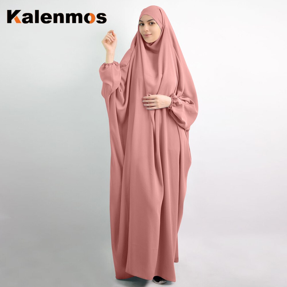Femmes musulmanes à capuche Hijab robe prière vêtement Jilbab Abaya longue Khimar couverture complète Ramadan robe Abayas vêtements islamiques Niqab