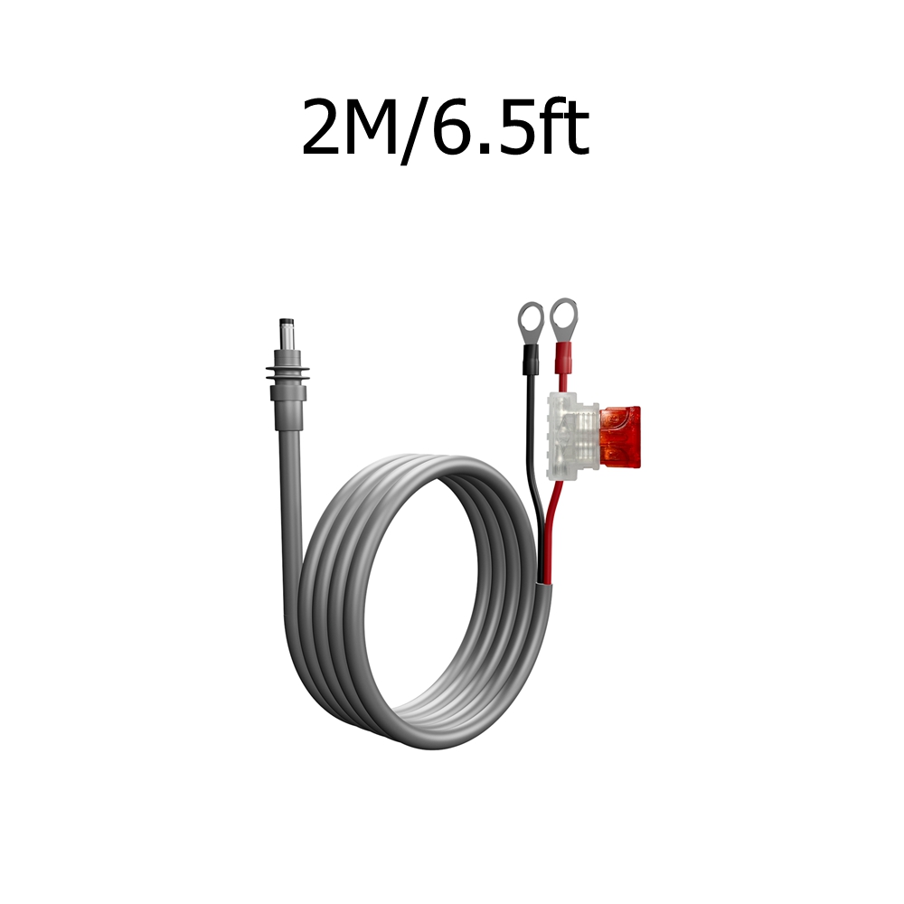 For Starlink Mini Power Cable DC 12V/24V Car Battery Ring Interface with ATC/ATO Fuse Box 18AWG Extension Wire Plug and Play: WHITE
