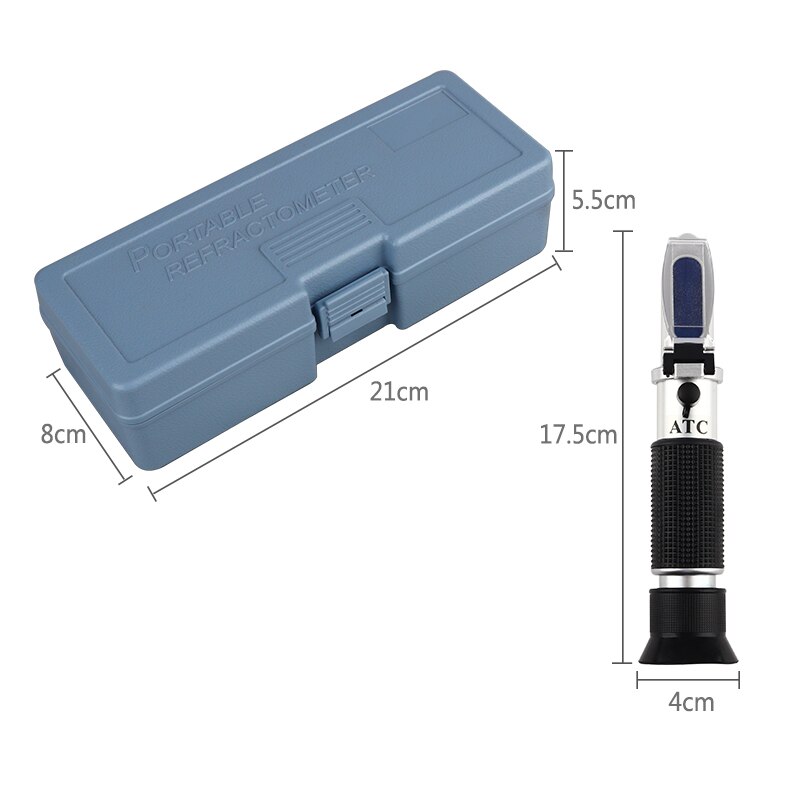 Hand-held Refractometer Single/Dual Scale Alcohol concentration meter,sugar refractometer Homebrew Beer Wort &Wine Refractometer