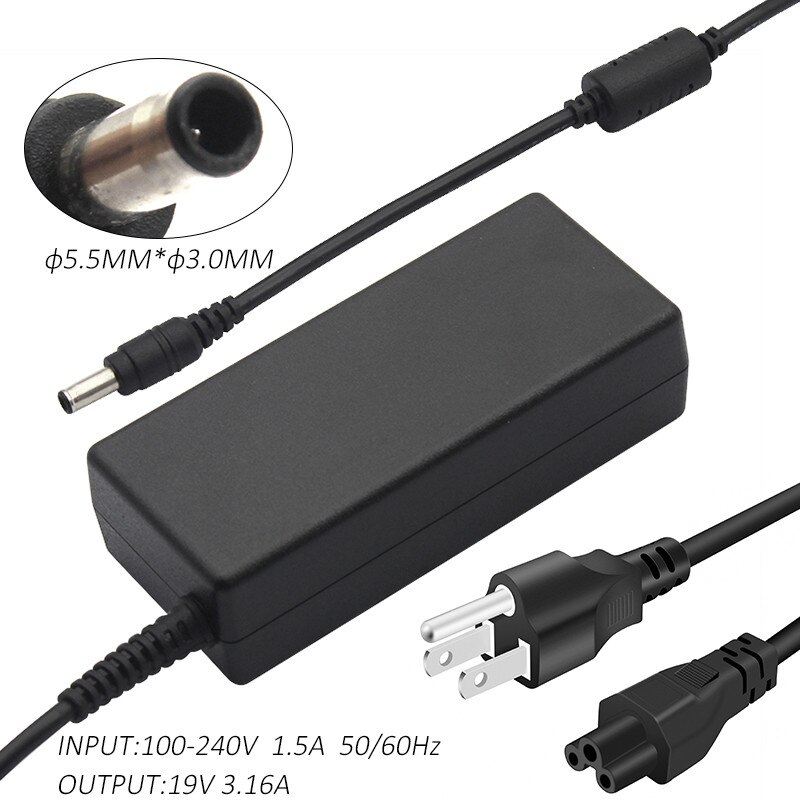 60W 19V 3.15A Ac Adapter Laptop Oplader Voor Samsung NP300E4C NP300E4E NP300E5A NP300E5C NP300E5E NP300V5A NP305E5A NP305E7A: US