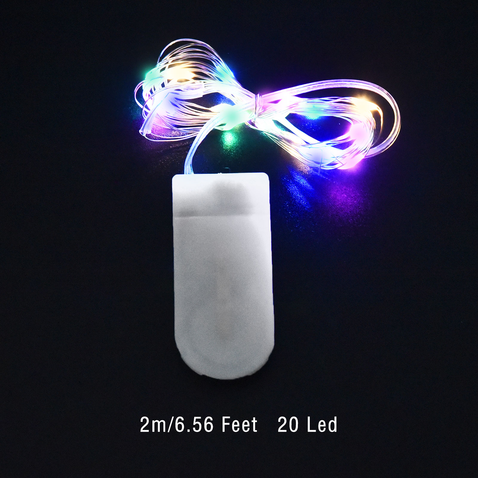 Guirlande lumineuse LED en fil de cuivre, 1/2/3M, étanche, batterie, pour bricolage, résine époxy, outils de moule, décoration de fête de noël et de mariage: Violet