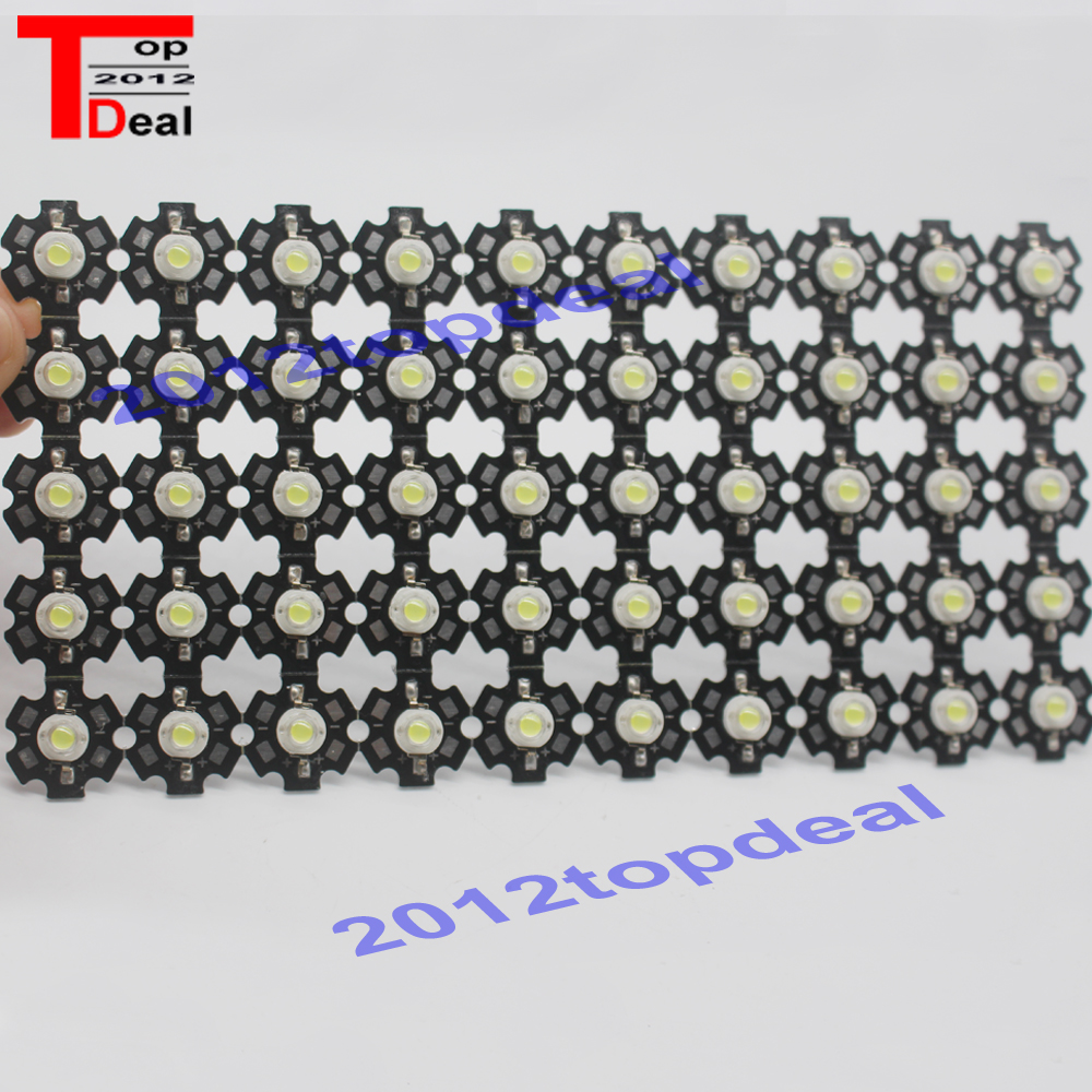 Bombilla LED de alta potencia, 1W, 3W, blanco frío/cálido, 3500K, 6500K, 15000K, 20000k, 30000k, diodos de cristal con Base de estrella de 20mm