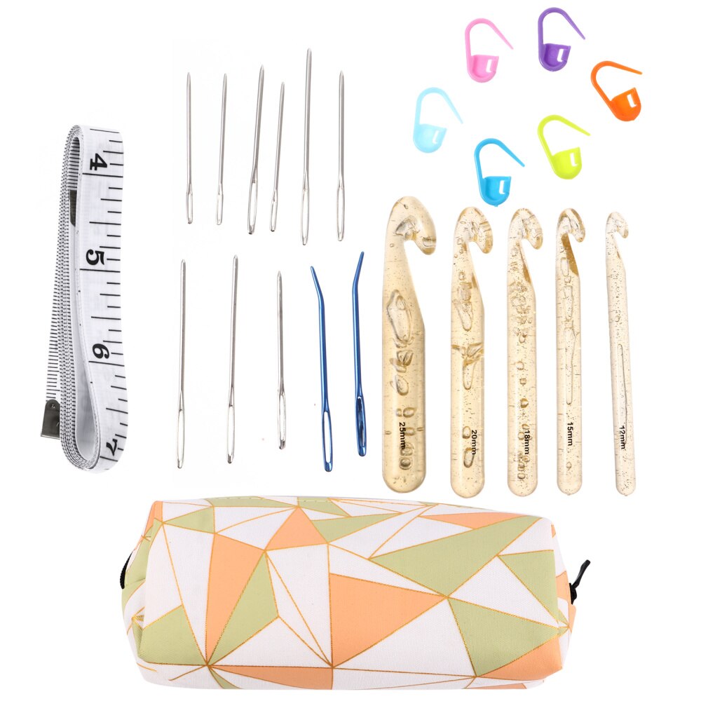 1 Set Various Great Practical Crochet Needles Stitch Marker for Stitching Beginners