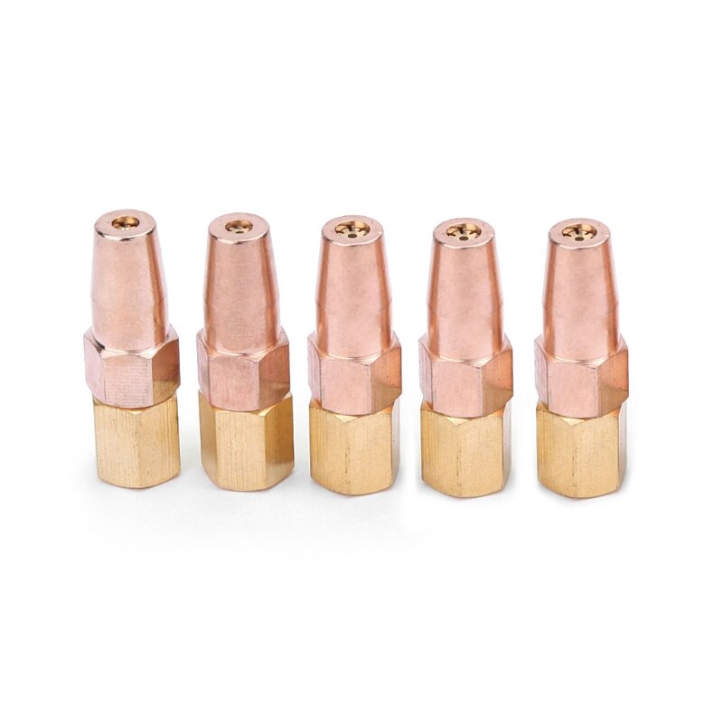 5 Pcs H01-6 Propane Gas Welding Nozzle Oxygen Gas Contact Tips Holder Gas Nozzle