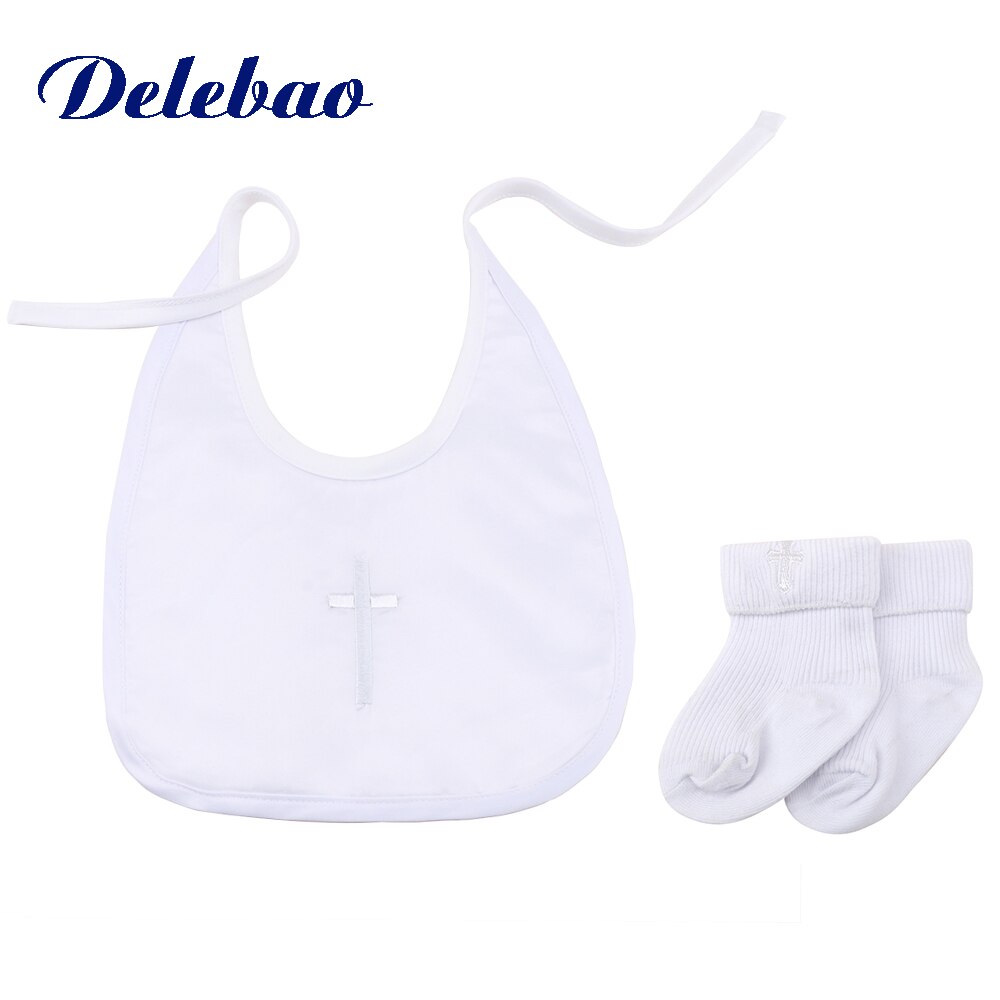 Delebao baby doop slabbetjes unieke zuiver witte mincrofiber boerendoeken voor 0-2 jaar